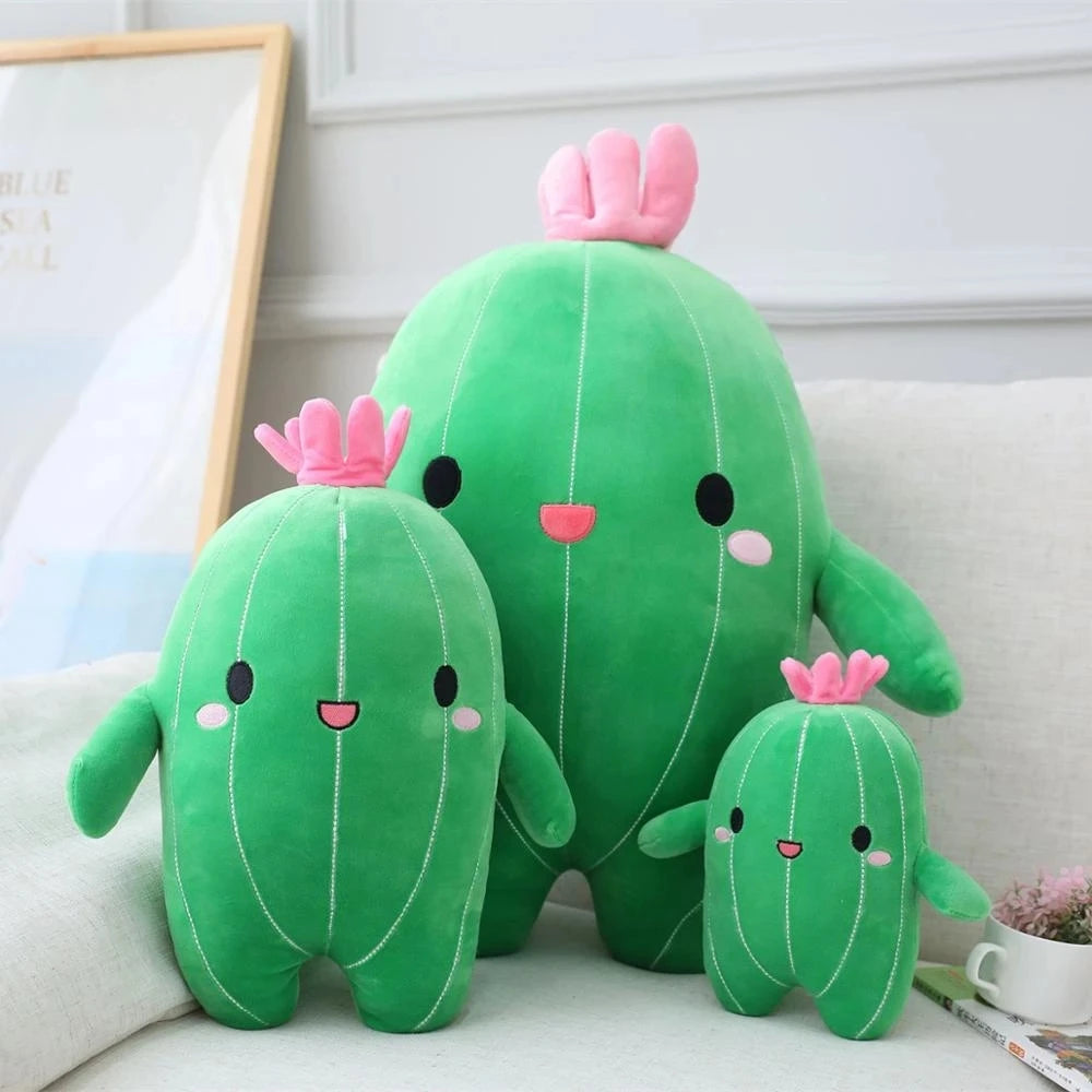 Lovely Flower Plant Cactus Plush Toy | Triver Stuffed Doll Pillow Cushion Bolster | Kids Children Boy Girl Gift | Room Bedroom Decor