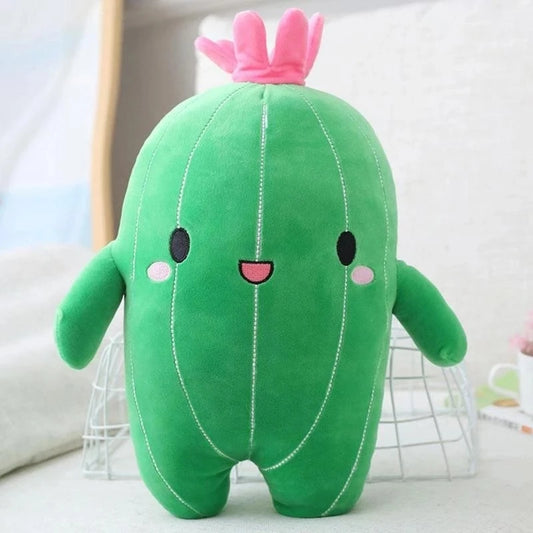 Lovely Flower Plant Cactus Plush Toy | Triver Stuffed Doll Pillow Cushion Bolster | Kids Children Boy Girl Gift | Room Bedroom Decor