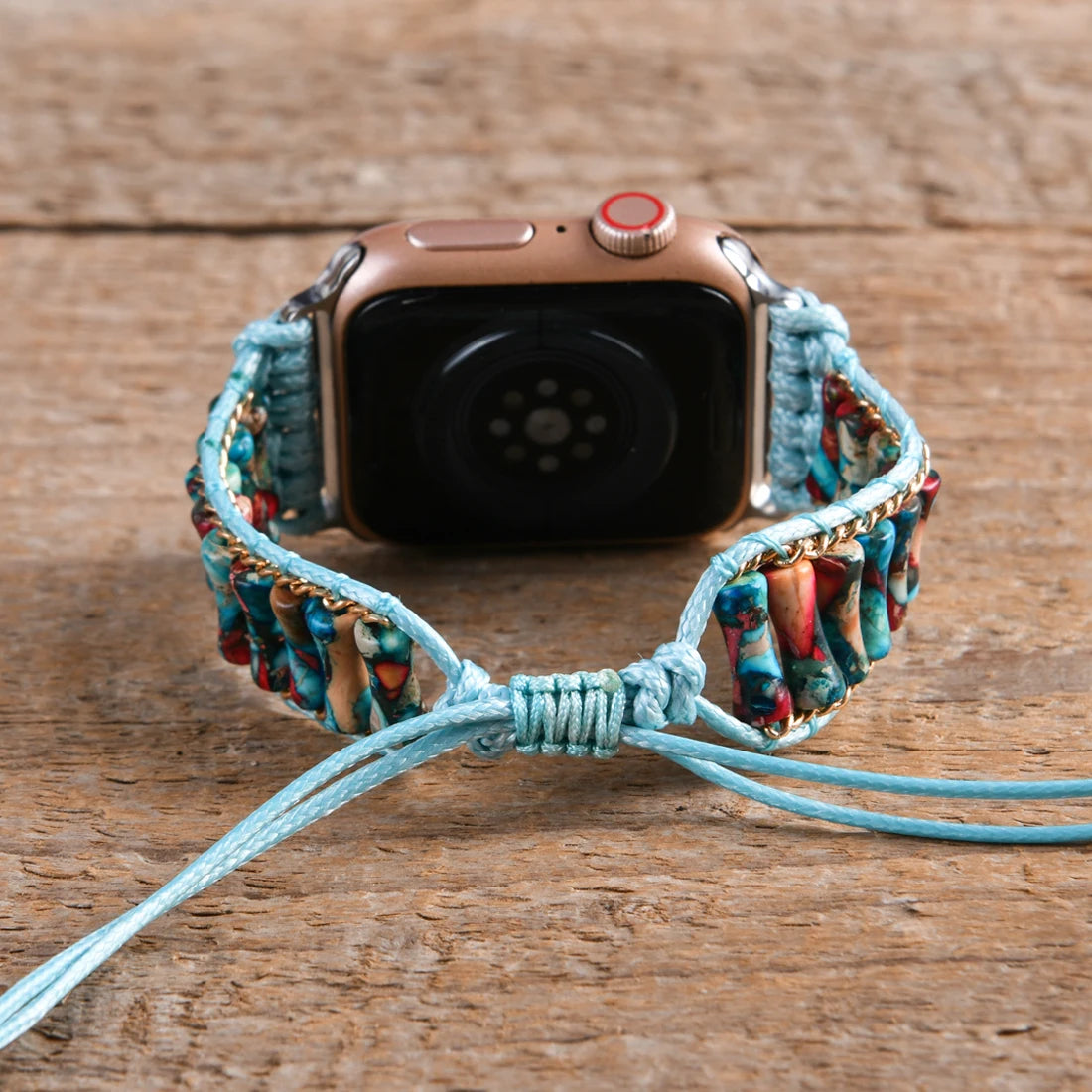 Unique Natural Stone Apple Watch Strap 38mm/45mm | Bohemia Beaded Band | Smartwatch Wrist Bracelet for iWatch 1-7 Accessories