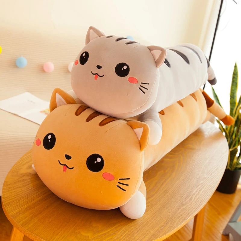 1pc Long Cat Pillow Plush Toy | Soft Stuffed Plush Animal Dolls | Cushion for Kids, Girls, Home Decor Gifts (50-130cm)