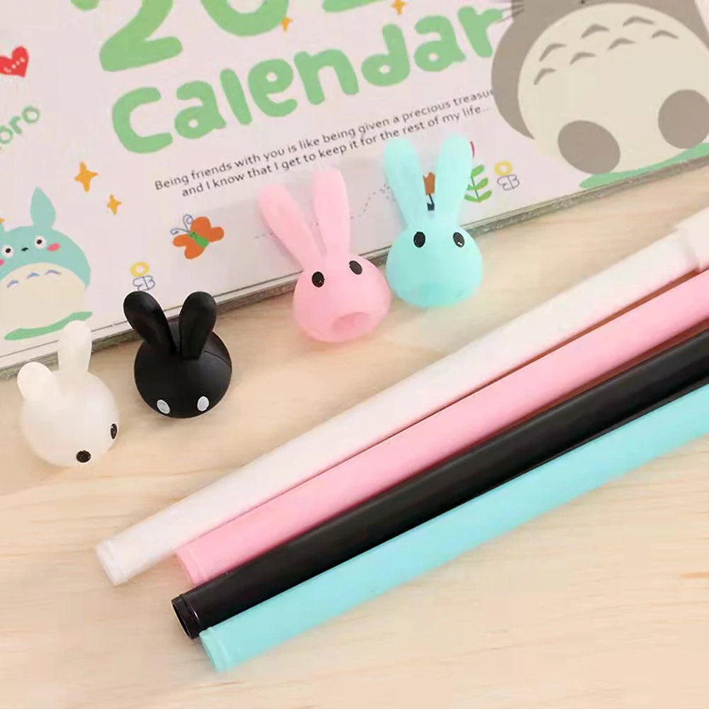 4PCS/Set Kawaii Rabbit Gel Pen 0.38mm Creative Cute Neutral Ink Pen Children Gift School Office Writing Supplies Stationery | Alo Trendy