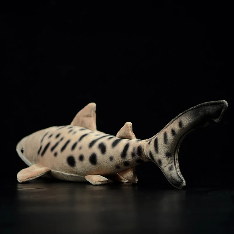 Real Life Shark Leopard Shark Stuffed Plush Toy | Kids Christmas Gift Cute Simulation Galeocerdo cuvier Soft Doll | Fish Sea Animals | Alo Trendy