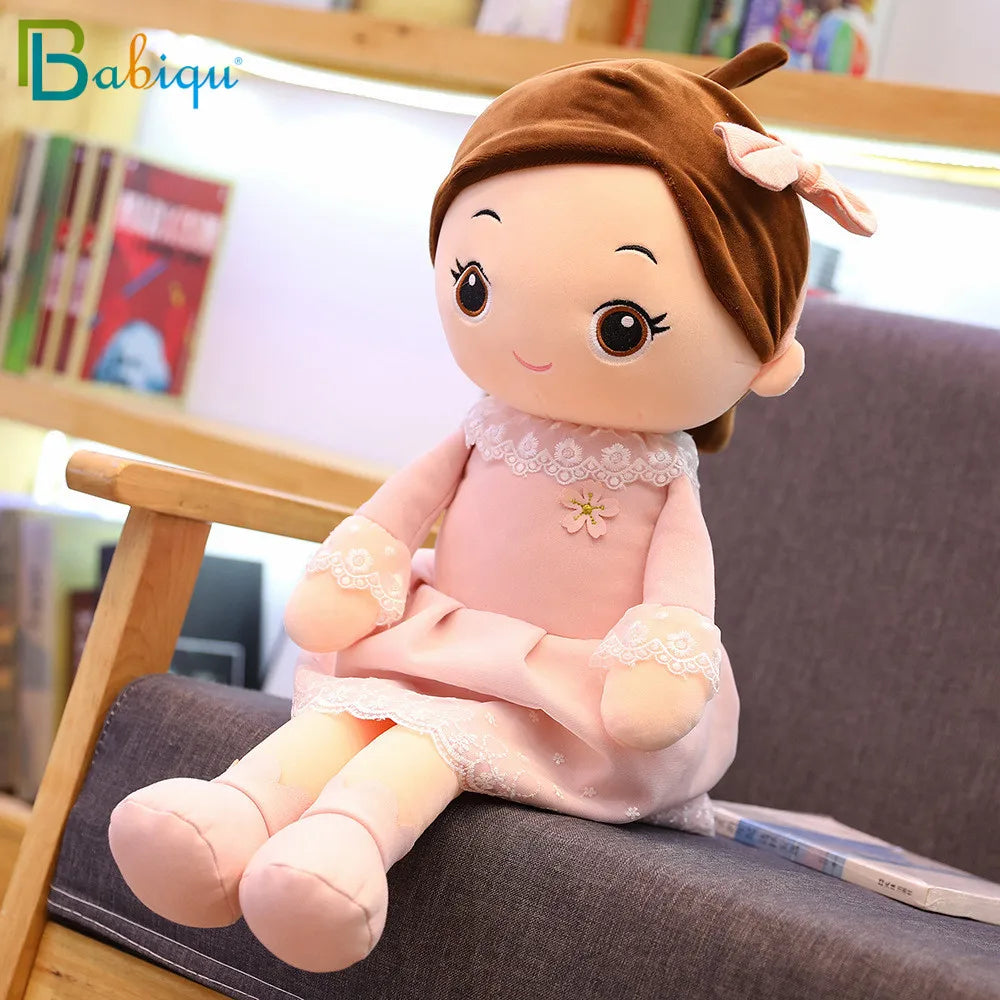 40-90cm Kawaii Plush Girl Dolls with Lace Clothes | Soft Stuffed Dolls | Lovely Plush Toys | Perfect Girl Toys for Kids' Birthday & Valentine Gifts