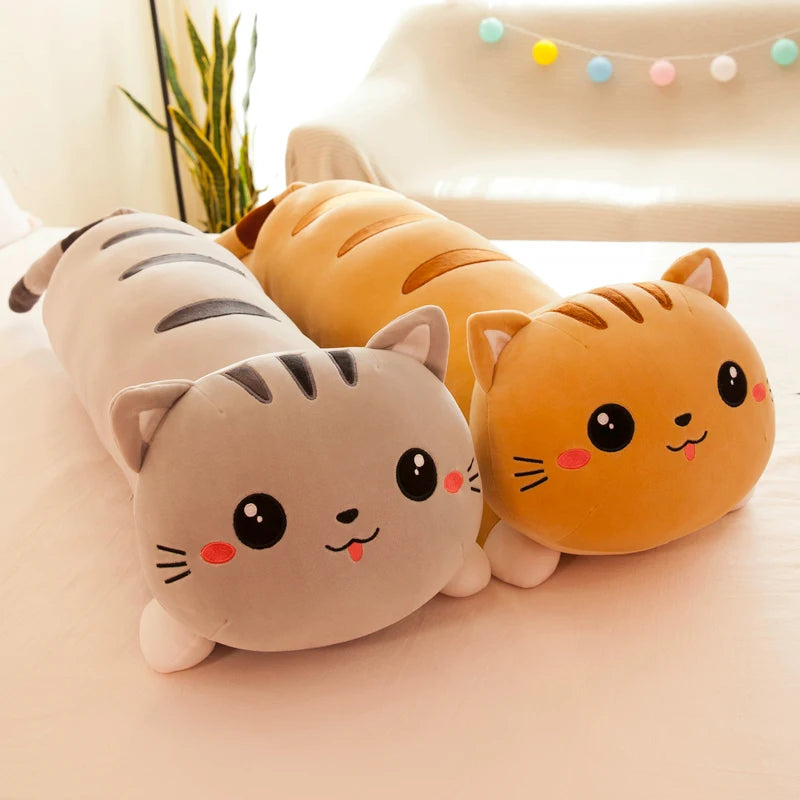 1pc Long Cat Pillow Plush Toy | Soft Stuffed Plush Animal Dolls | Cushion for Kids, Girls, Home Decor Gifts (50-130cm)