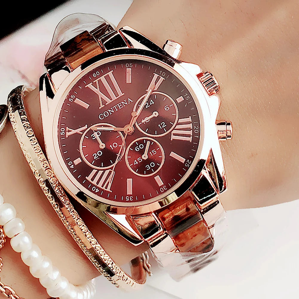 New Watch Womens Stainless Steel Ceramic Wristwatches | Ladies Quartz Watches | Top Brand Luxury Women's Dress Watches | Elegant Woman Watches