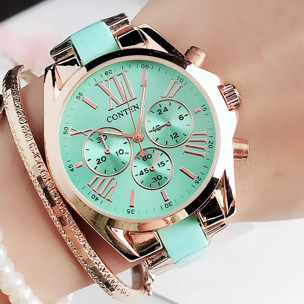 New Watch Womens Stainless Steel Ceramic Wristwatches | Ladies Quartz Watches | Top Brand Luxury Women's Dress Watches | Elegant Woman Watches