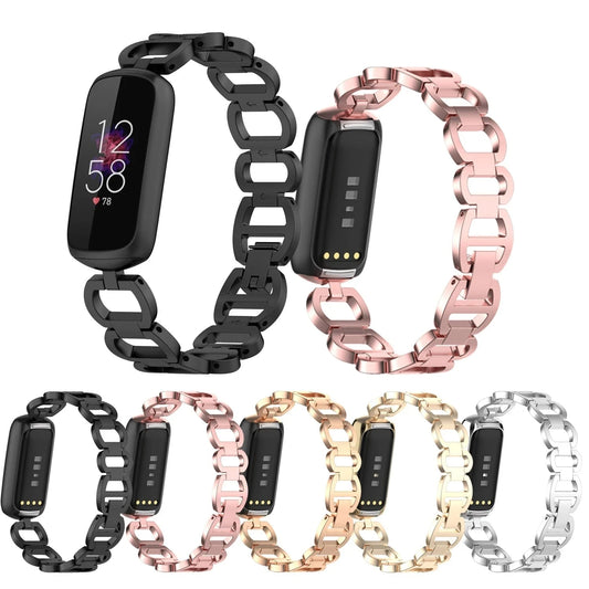 New Watch Bands for Fitbit Luxe | Sport Watch Band Stainless Steel Metal Wrist Strap | Women's Jewelry Bracelet for Fitbit Luxe Bands