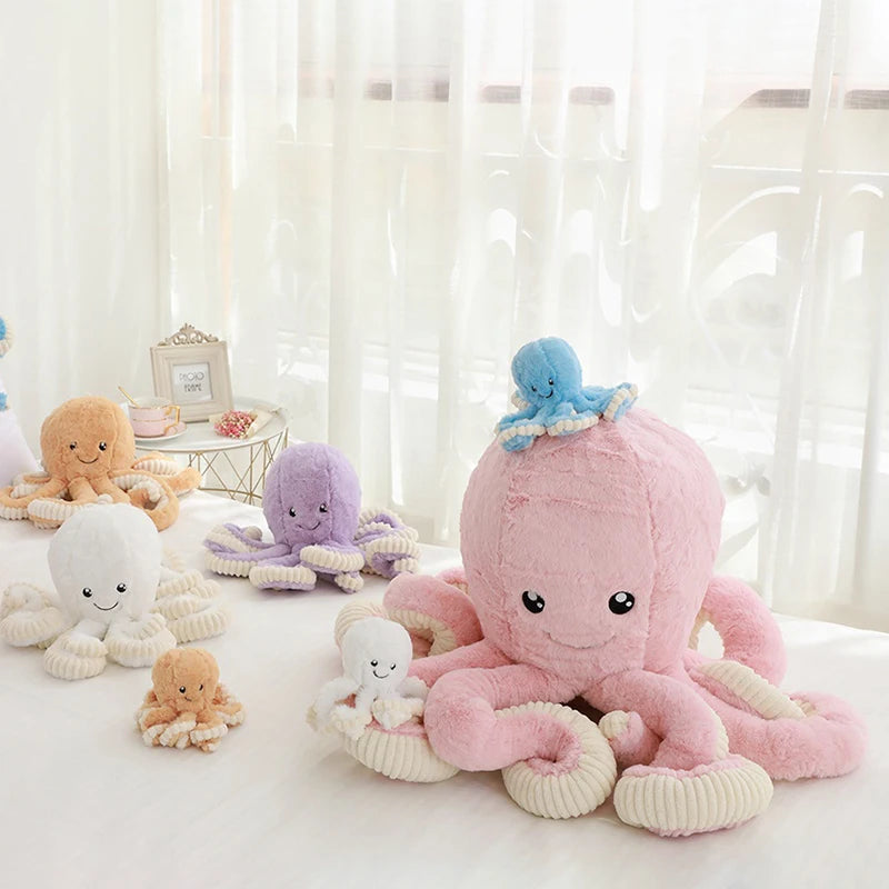 Customized Size Octopus Stuffed Plush Toy | Perfect Birthday & Christmas Gift for Kids | Cute Tako Doll