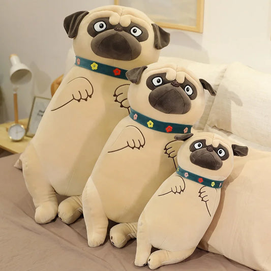 Lifelike Simulation Dog Plush Pug Toys | Soft Stuffed Animals Shar Pei Pug Doll 45cm-90cm | Boyfriend Sleeping Pillow Children Gifts | Alo Trendy