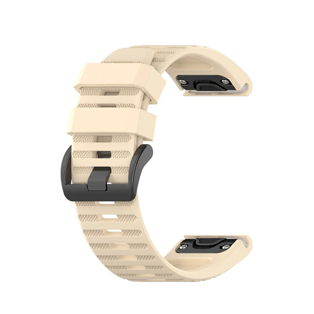 Replacement Bands for Garmin Fenix 6 Pro GPS | Fenix 6 Sapphire Watch Strap Band | Quick Fit 22mm Fenix 5 Plus Approach s60 Beige