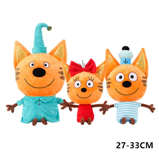 Genuine Kid E Cats Russian Три Кота My Family Three Happy Cats Plush Doll Cookie Candy Pudding Anime Cat Doll Toy Kawaii Gift | Alo Trendy