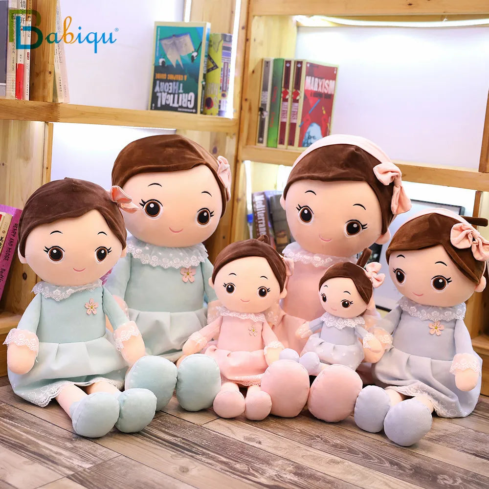 40-90cm Kawaii Plush Girl Dolls with Lace Clothes | Soft Stuffed Dolls | Lovely Plush Toys | Perfect Girl Toys for Kids' Birthday & Valentine Gifts