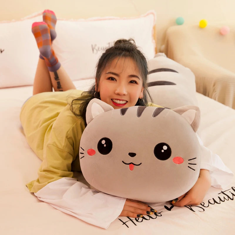 1pc Long Cat Pillow Plush Toy | Soft Stuffed Plush Animal Dolls | Cushion for Kids, Girls, Home Decor Gifts (50-130cm)