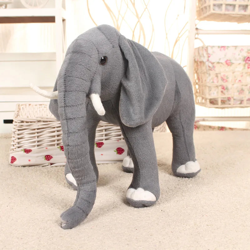 Children Plush Stuffed Toy Simulation Elephant | Perfect Kids Christmas Birthday Gift | Soft, Cuddly, and Adorable | Alo Trendy