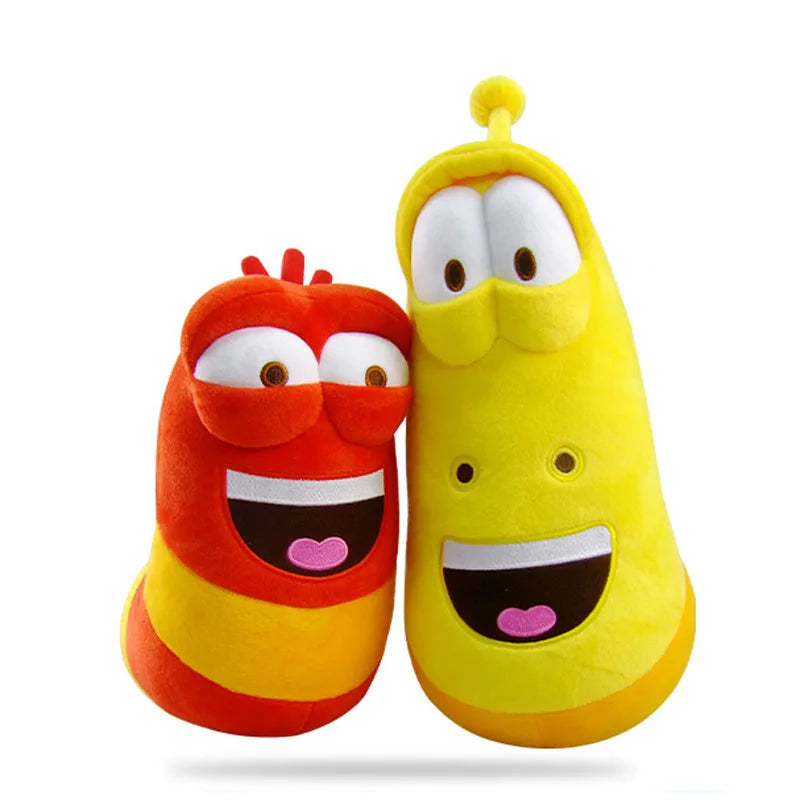 10cm LARVA Plush Toys | Yellow Insect & Red Insect | Hot Cartoon Larva Toys | Stuffed Doll for Kids and Fans