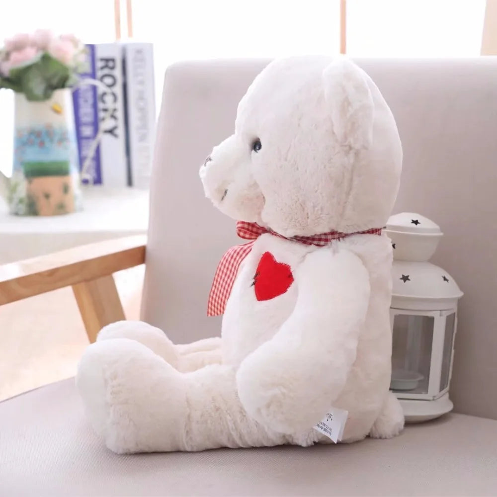 1pc 35/50cm Lovely Teddy Bear Plush Toys | Stuffed Cute Bear with Heart Doll | Girls Valentine's Gift | Kids Baby Christmas Brinquedos