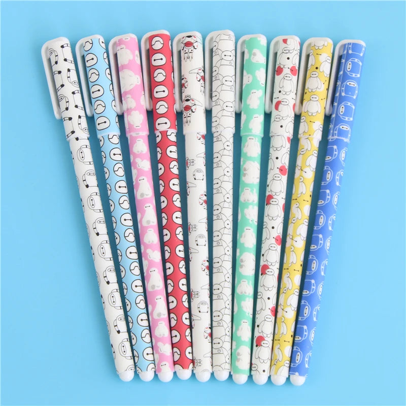 10 Pcs/Set Color Gel Pen Kawaii Stationery Korean Flower Canetas Escolar Papelaria Zakka Office Material School Supplies | Cute Pens for Writing and Drawing - Zakka Cute