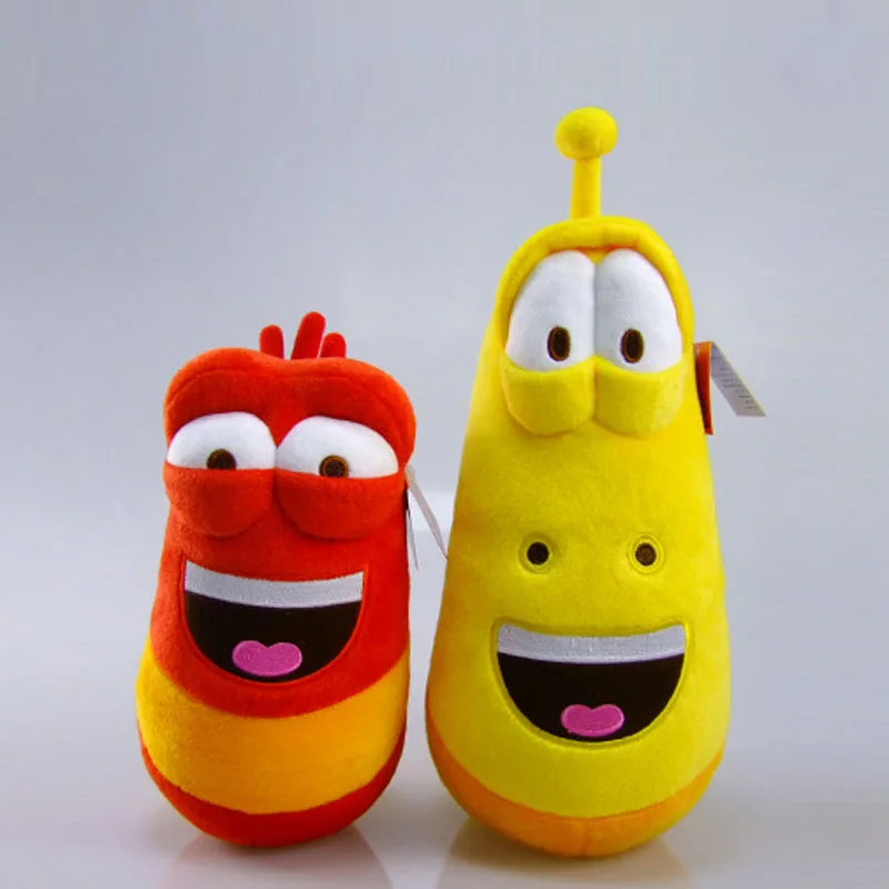 10cm LARVA Plush Toys | Yellow Insect & Red Insect | Hot Cartoon Larva Toys | Stuffed Doll for Kids and Fans