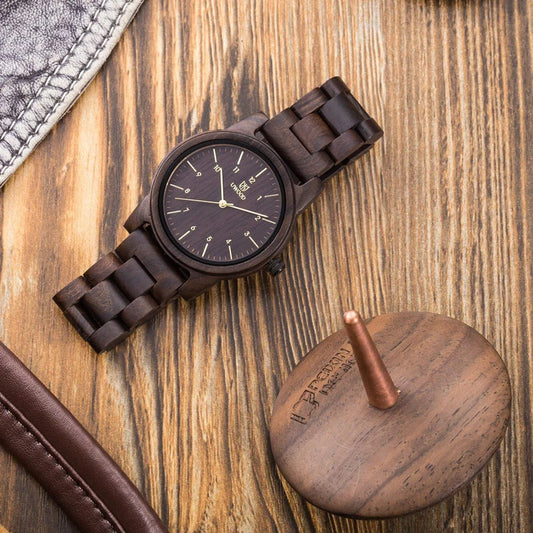 Wood Watch Men Quartz Watches | Retro Sandalwood Wooden Watches for Husband | Bamboo Vintage Wrist Watches