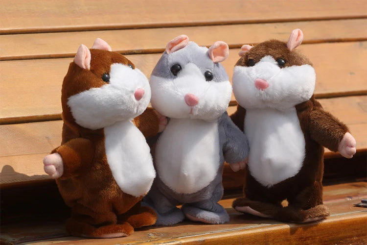 Talking Hamster Recording Voles | Imitate Speak Sound Repeat | Children Partner Plush Toy | Stuffed & Plush Animals Gift