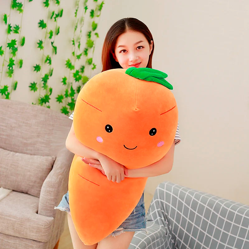 1pc Big Creative Simulation Carrot Plush Toy | Super Soft Carrot Doll Stuffed with Down Cotton Pillow Cushion | Best Gift for Girls