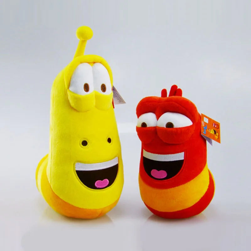 10cm LARVA Plush Toys | Yellow Insect & Red Insect | Hot Cartoon Larva Toys | Stuffed Doll for Kids and Fans