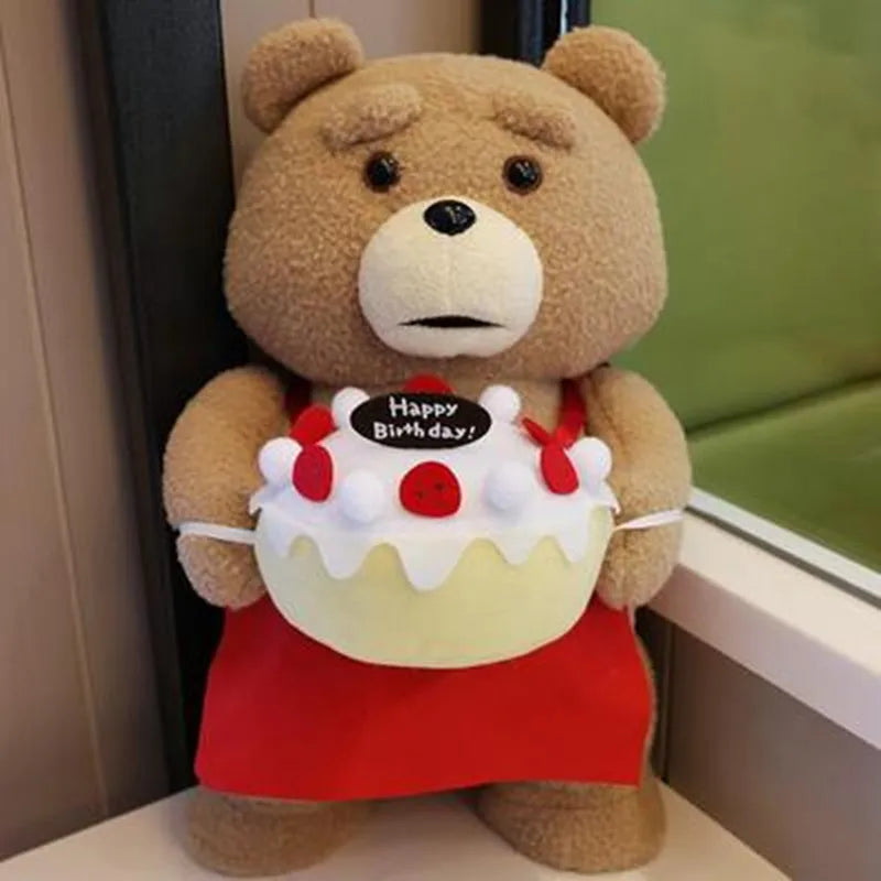 8 Styles Movie Teddy Bear Ted 2 Plush Toys | 45cm Soft Stuffed Animals in Apron | Perfect Birthday Present for a Good Friend