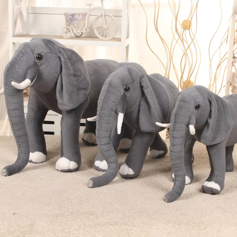 Children Plush Stuffed Toy Simulation Elephant | Perfect Kids Christmas Birthday Gift | Soft, Cuddly, and Adorable | Alo Trendy