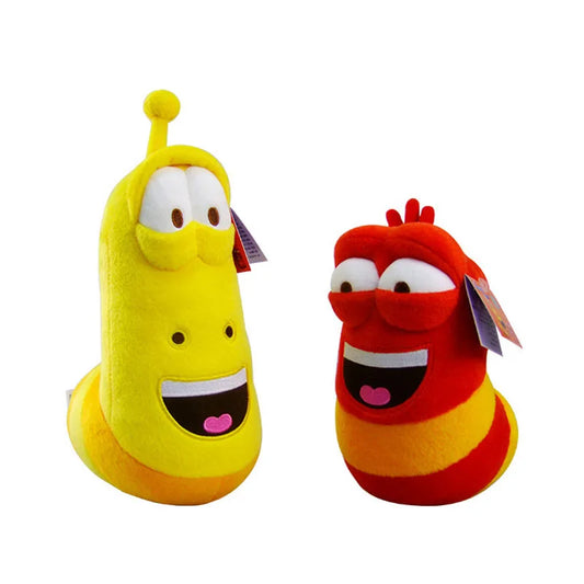 10cm LARVA Plush Toys | Yellow Insect & Red Insect | Hot Cartoon Larva Toys | Stuffed Doll for Kids and Fans