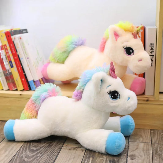 40cm 60cm 80cm Rainbow Unicorn Plush Toys | Kawaii Kids Stuffed Cartoon Animal Baby Dolls | Perfect Children’s Christmas and Birthday Gifts