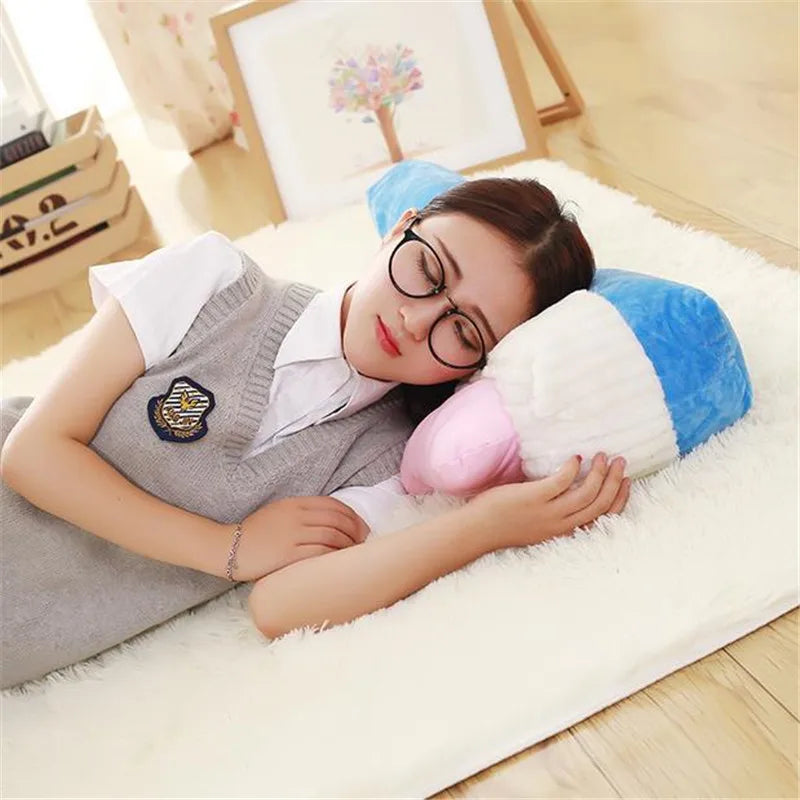 90CM One Piece Creative Toothbrush Pillow | PP Cotton Stuffed Sleeping Pillows | Plush Toy Sofa Decoration Office Cushions | 4 Colors