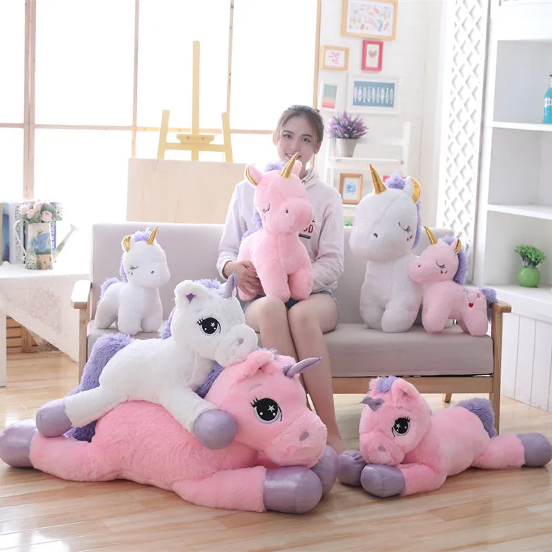 40-70cm Unicorn Stuffed Animals Plush Toy | High-Quality Cartoon Unicornio Animal Horse | Perfect Gift for Children & Kids Christmas Present | Alo Trendy