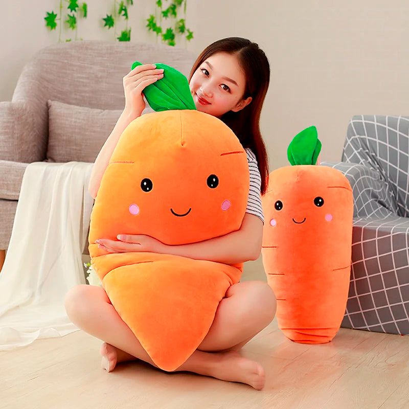 1pc Big Creative Simulation Carrot Plush Toy | Super Soft Carrot Doll Stuffed with Down Cotton Pillow Cushion | Best Gift for Girls