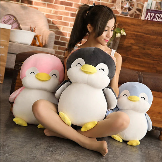 30-55cm Soft Fat Penguin Plush Toys | Stuffed Cartoon Animal Doll | Fashion Toy for Kids and Babies | Perfect Christmas and Birthday Gift for Lovely Girls