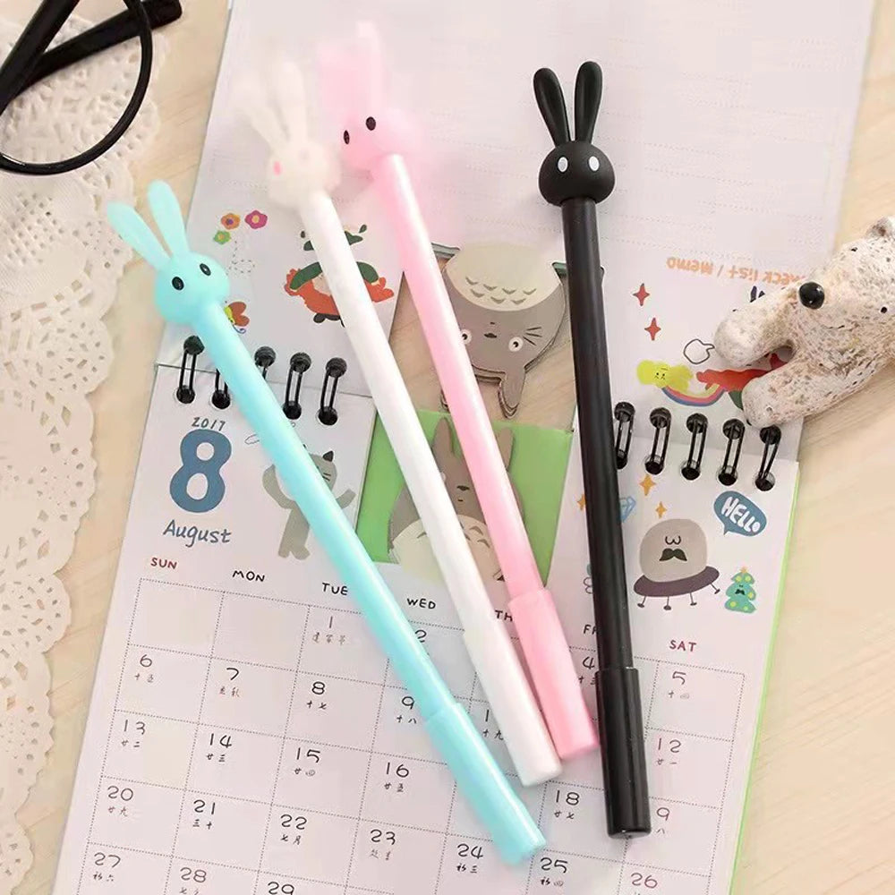 4PCS/Set Kawaii Rabbit Gel Pen 0.38mm Creative Cute Neutral Ink Pen Children Gift School Office Writing Supplies Stationery | Alo Trendy