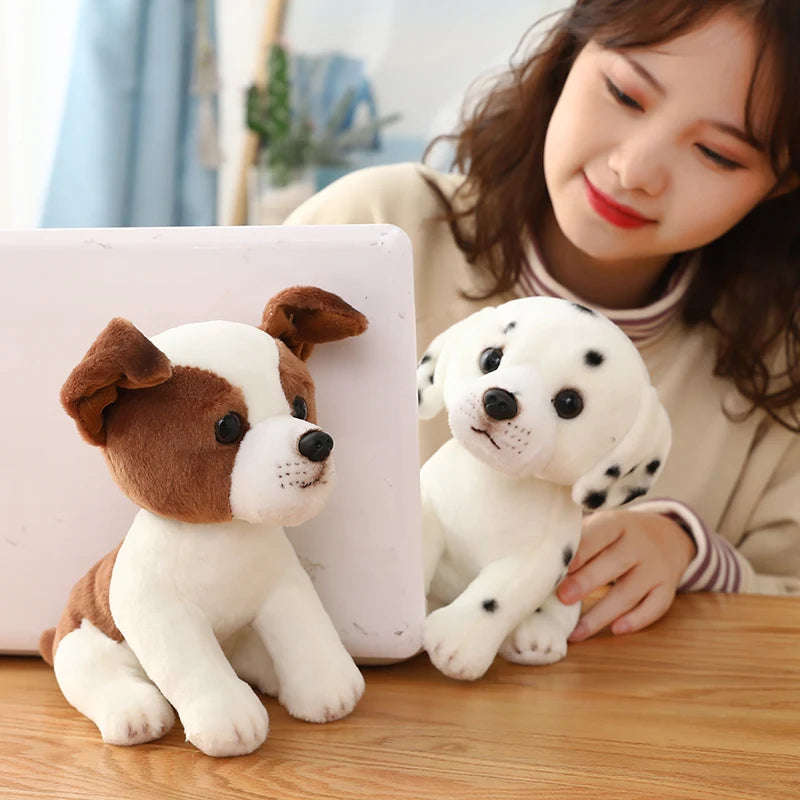 20cm Lifelike Dalmatian Dog Doll | Simulation Jack Russell Terrier Plush Toy | German Shepherds Ragdoll Stuffed Husky Dog Pet Toys | Alo Trendy