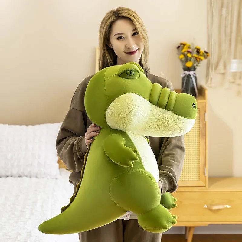 Giant Real Lifelike Standing Crocodile Plush Toy | Soft Stuffed Animal Crocodile Pillow Simulation Alligator Doll | Room Sofa Decor | Alo Trendy