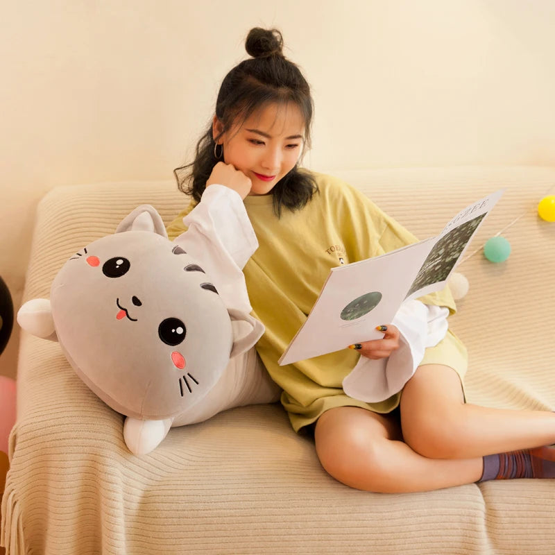 1pc Long Cat Pillow Plush Toy | Soft Stuffed Plush Animal Dolls | Cushion for Kids, Girls, Home Decor Gifts (50-130cm)