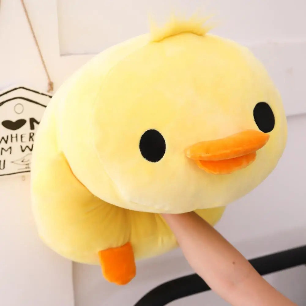 Stuffed Down Cotton Lying Duck | Cute Yellow Duck Plush Toys | Soft Pillow Cushion | Perfect Christmas Gift