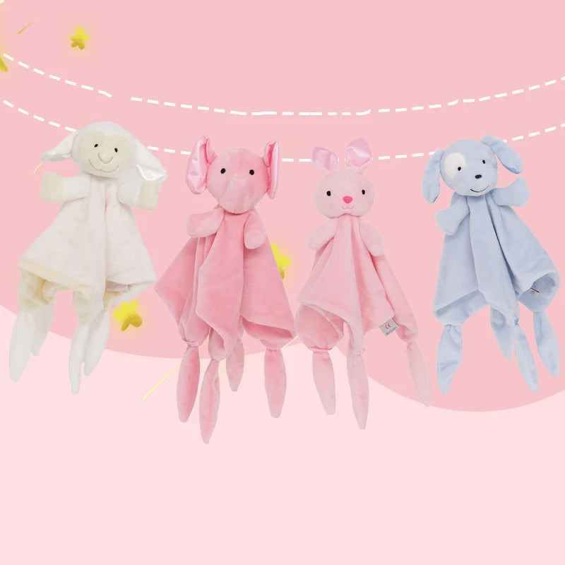 Soft Bunny Baby Rattle Gift | Newborn Soothe & Appease Towel | Stuffed Blanket Doll | Comfort Sleep Companion | Plush Toys