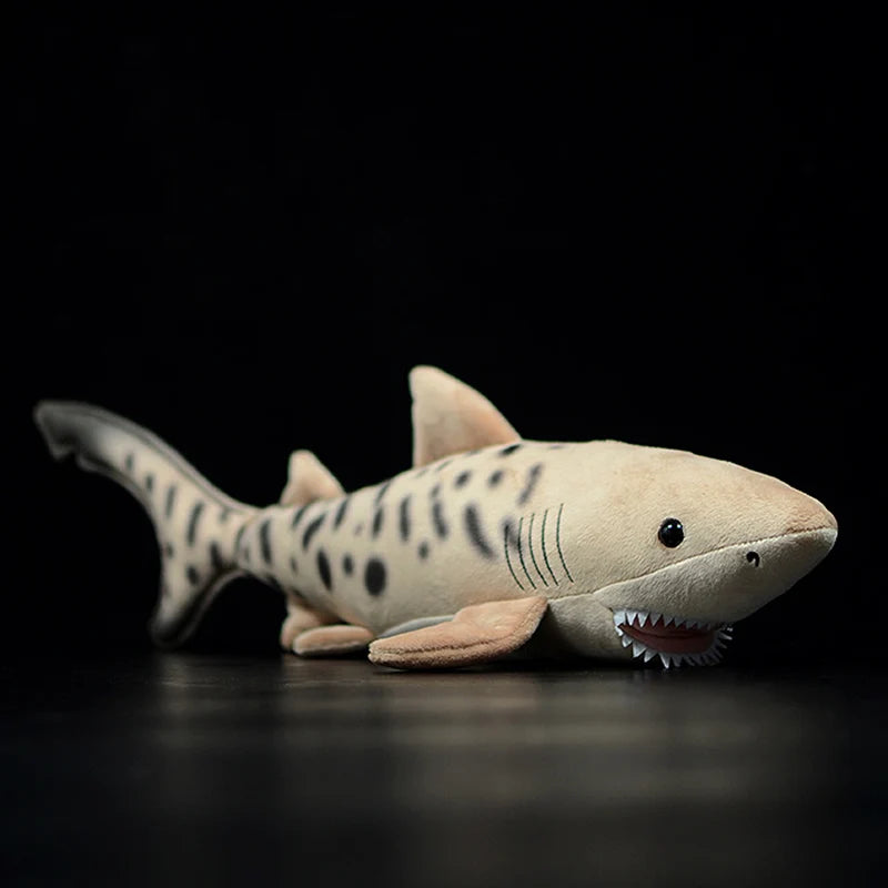 Real Life Shark Leopard Shark Stuffed Plush Toy | Kids Christmas Gift Cute Simulation Galeocerdo cuvier Soft Doll | Fish Sea Animals | Alo Trendy