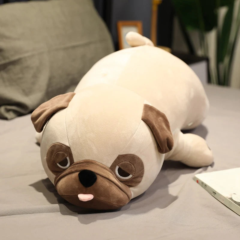 1pcs Large Pug Dog Plush Stuffed Toy | Super Soft Elastic Pillow | Children Birthday Gifts | Sofa Bedroom Cushion | Available in 50/60/70/90cm | Alo Trendy