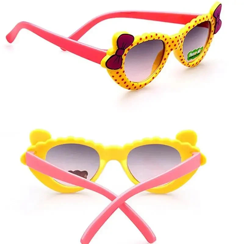 Love Heart Girls Kids Sunglasses | Summer UV400 Plastic Sun Glasses for Girls | Stylish Eyewear for Children