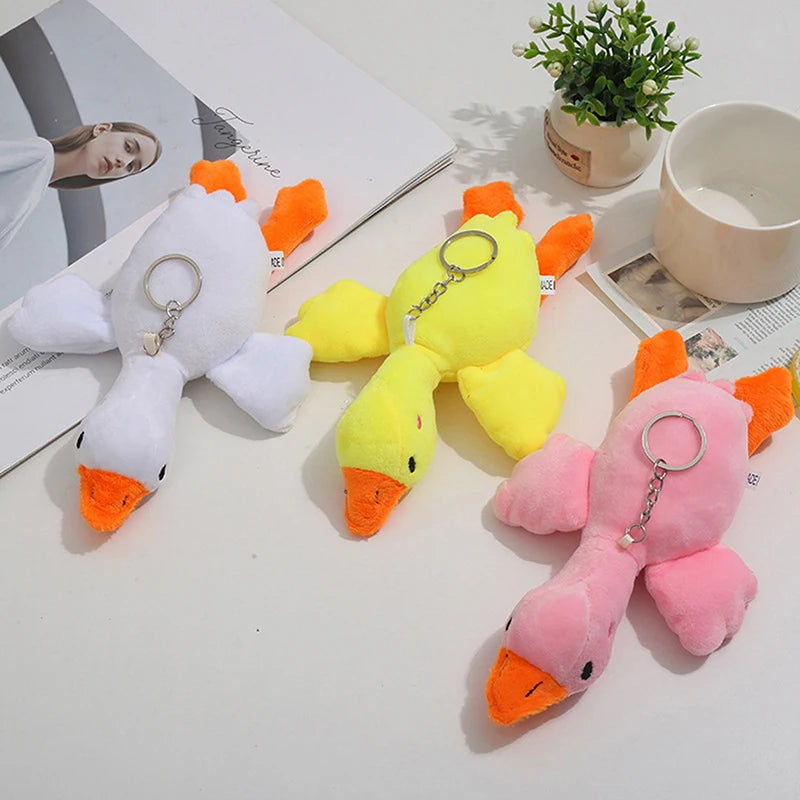 20CM Cartoon Goose Plush Keychain | Goose Pendant Plush Toys for Women, Girls, Boys | Toy Doll Bag Accessories | Car Keyring Gifts | Alo Trendy