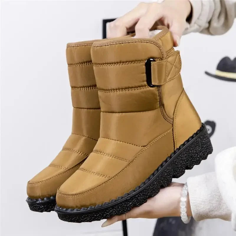 Women’s Waterproof Winter Snow Boots | Non-Slip Platform Warm Ankle Boots | Cotton-Padded Botas de Mujer