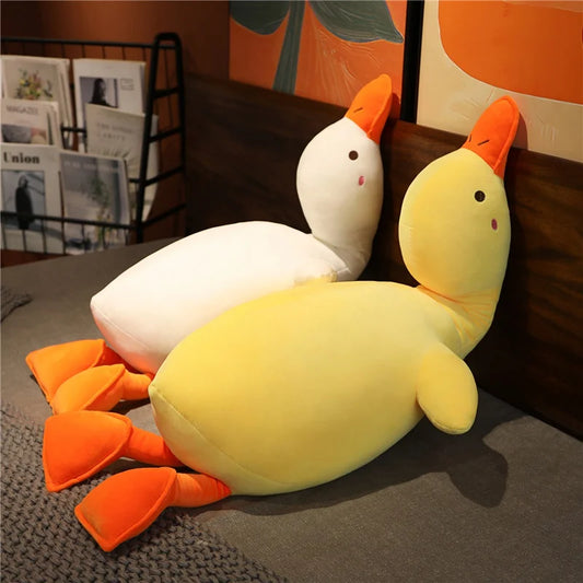 Big Kawaii Duck Plush Toy Cute Goose Sleeping Pillow | High Quality Stuffed Doll Soft Funny Sweet Present for Friends Kids Gifts | Alo Trendy