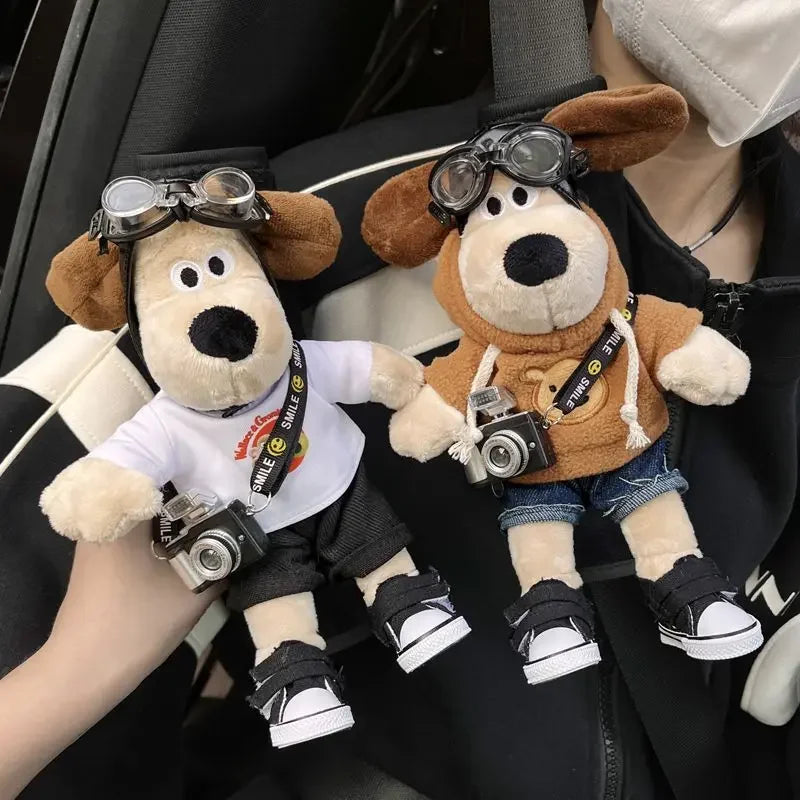 New Car Seat Belt Shoulder Guard Cute Creative Master Dog Doll Car Insurance Belt Anti-abrasion Soft Protection Cover | Alo Trendy