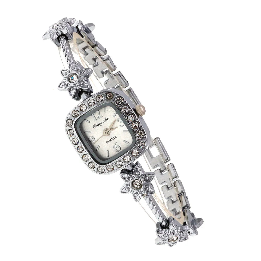 Fashion New Luxury Women Bracelet Quartz Watches | Square Rhinestone Watch | Lady Sports Dress Wristwatch | Perfect Gift for Her