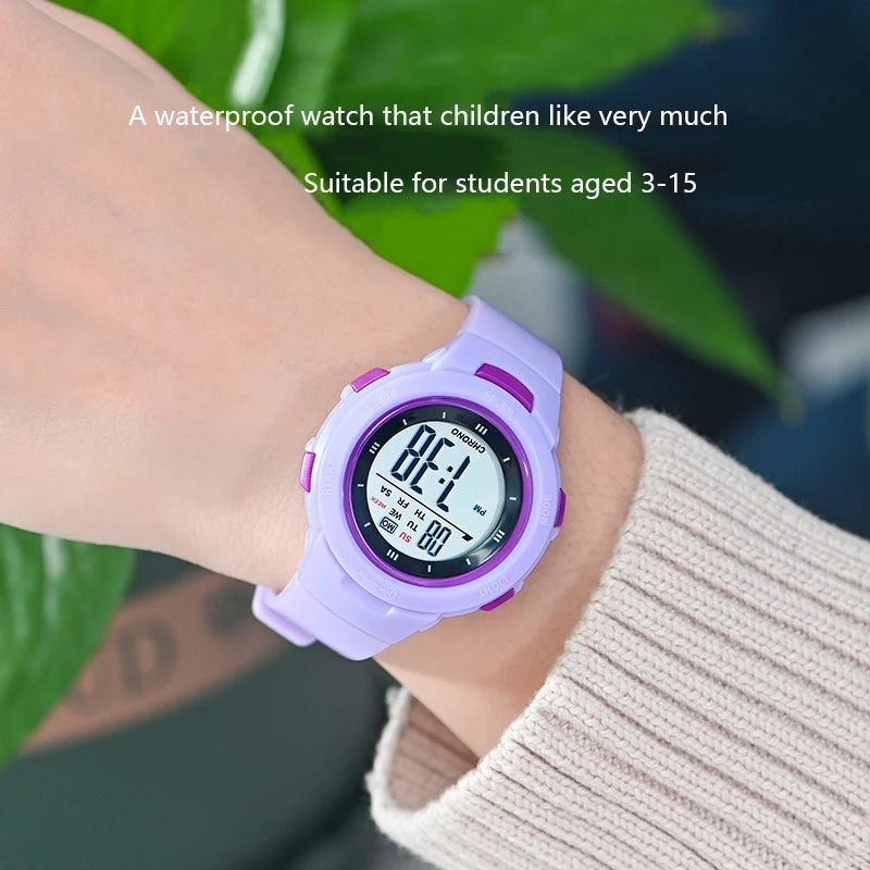 Kids Watches Fashion Luminous Waterproof Alarm Clock | Smart Watches for Boys and Girls | Student Electronic Watch Gift