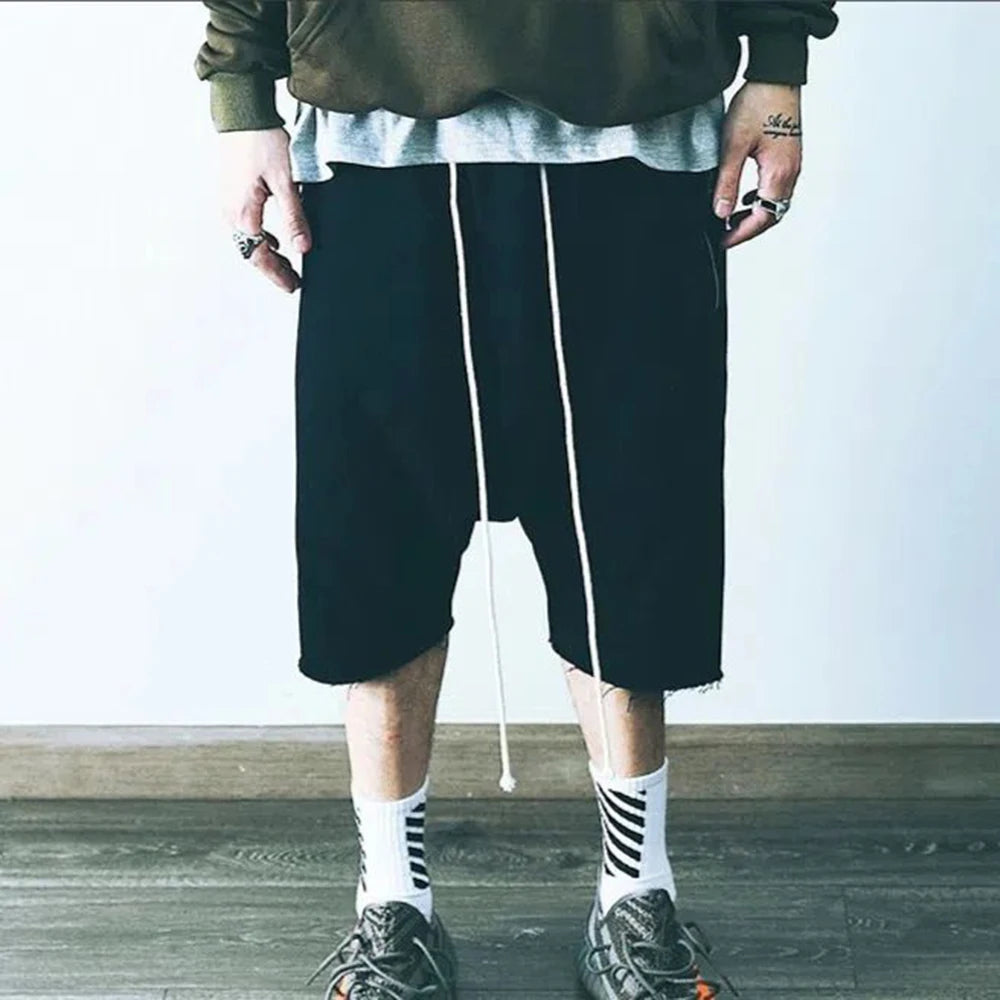 Men Harem Pants Hip Hop Trousers | Trendy Loose Solid Streetwear Sweatpant | Fashion Summer Jogger Cargo for Men